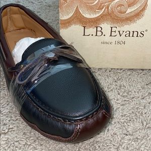 L. B. Evans Brand New Leather Stallion Loafer